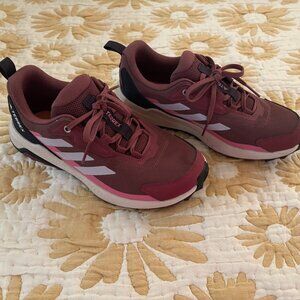 Adidas Terrex Trail Running Hiking Shoes Burgundy Women’s Size 7.5